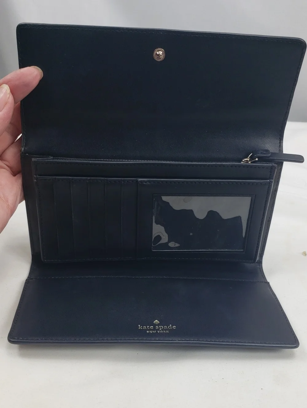 Kate Spade Black Pebbled Leather Wallet